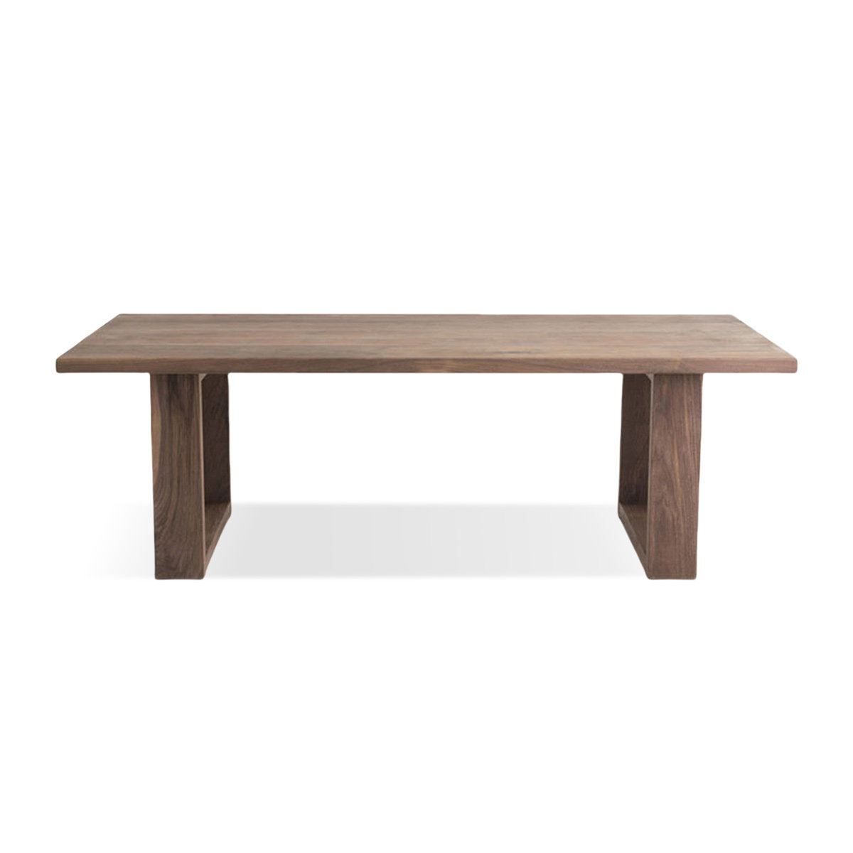Latitude Run® Rectangular Light Nut-brown Solid wood Dining Table ...