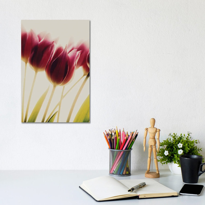 Tulips by Rosalinde Philippin-Lipscomb - Wrapped Canvas Gallery-Wrapped Canvas Giclée, 20.32 cm H x 30.48 cm W