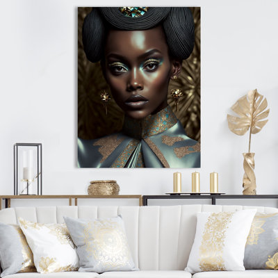 Décoration murale élégante femme africaine Gyatt Avant-Garde