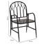 Laurena 45cm H Slat Back Stacking Side Chair in Black-1462813474