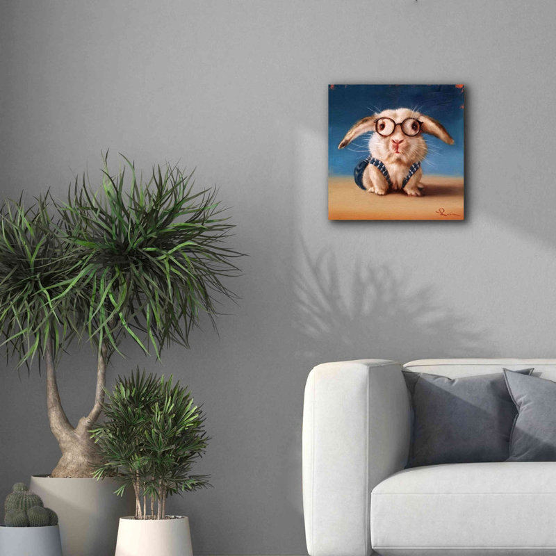 «Back to School» par Lucia Heffernan, art mural sur toile, H 18 po x l 18 po x P 0,75 po