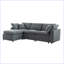Canapé convertible en L avec méridienne réversible Modern-58360170