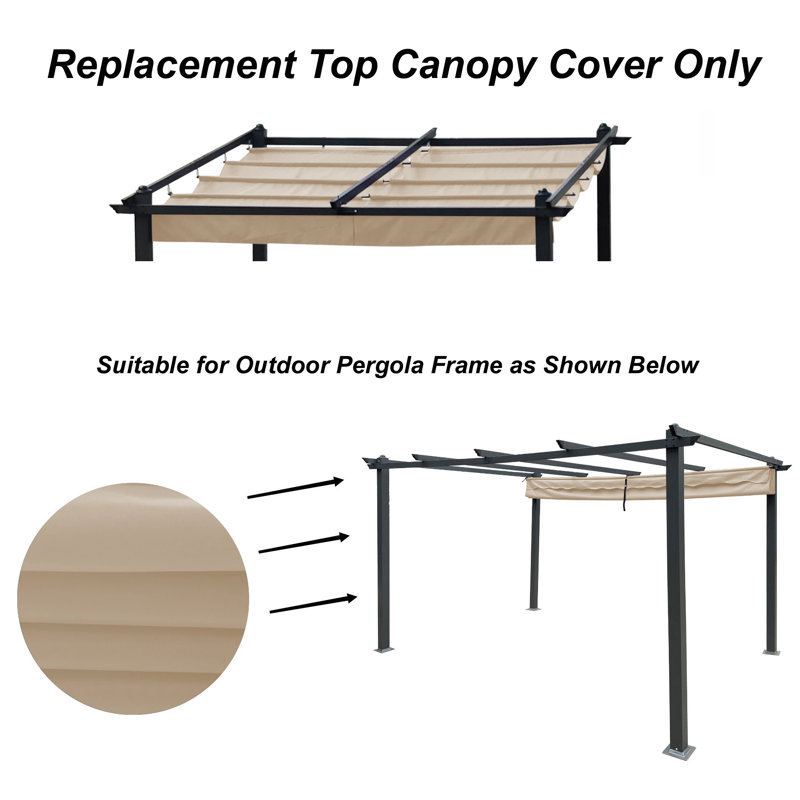 Pergola rétractable d'extérieur 10 x 10 pi