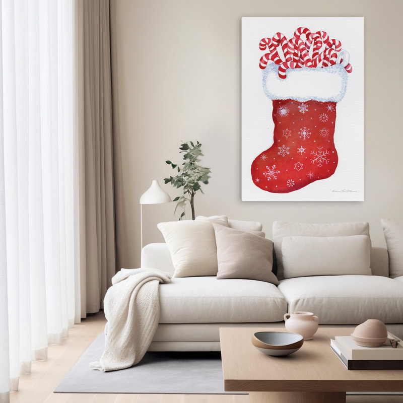 Chaussette de Noël bonbon bonbon, H 60 po x l 40 po