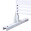 Écran d'intimité blanc en métal l 76 po H48 po - autoportant pour les panneaux de terrasse et de patio