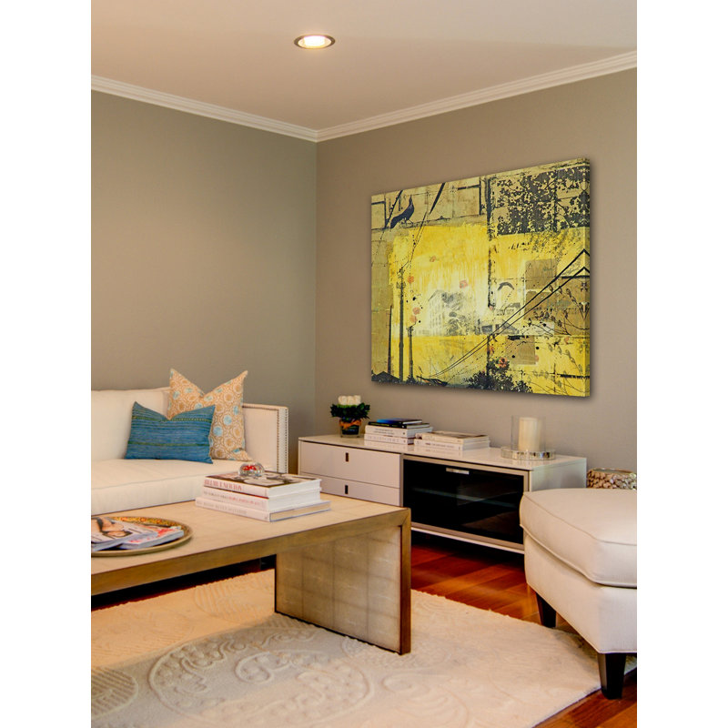 Dancing Crow by Tracy Silva Barbosa - Wrapped Canvas Painting, 81 cm H x 81 cm W x 4 cm D