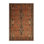 Machine Washable Art Deco Brown Area Rug