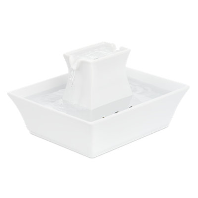 PetSafe Drinkwell Pagoda Pet Fountain, White