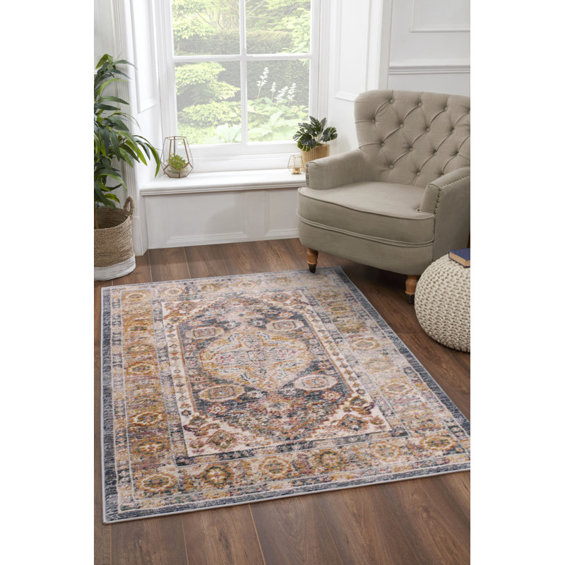 Mooney Abstract Area Rug, Rectangle 80 x 150cm