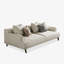 Canapé avec accoudoirs carrés avec coussins Kihry Modern-963236274