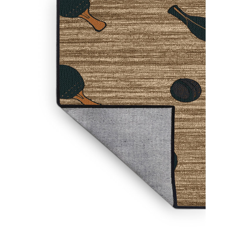 Washable Table Tennis Sports Area Rug, Rectangle 5' x 7'