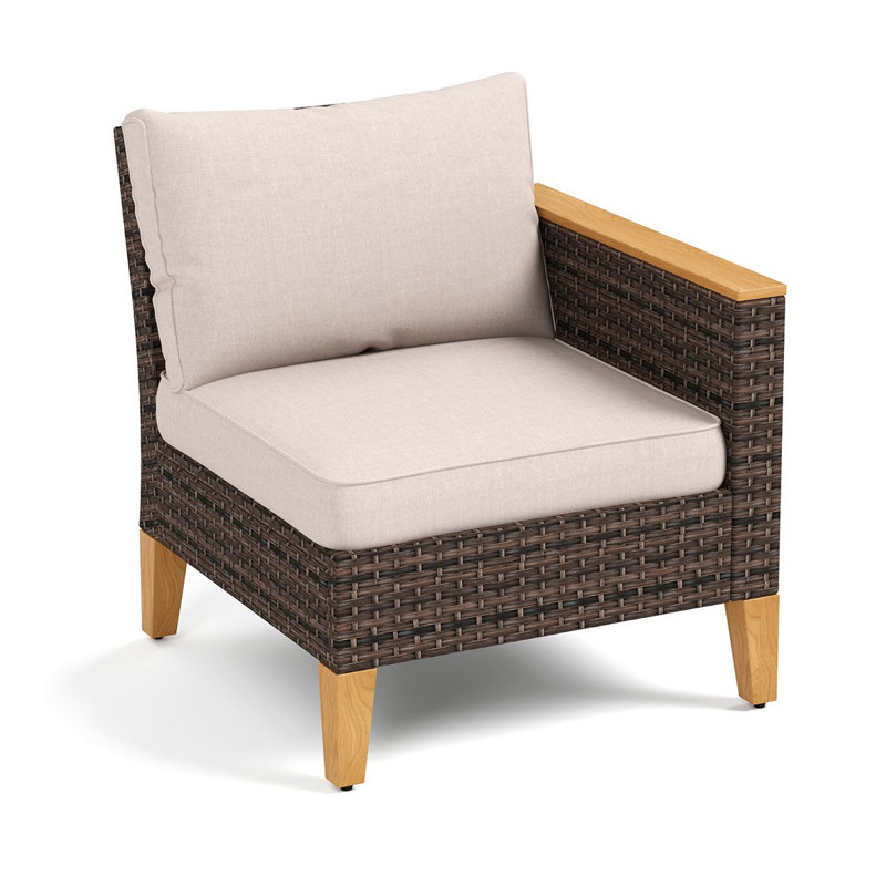 Chaise de patio avec coussins Denie