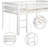 Loft Bed Low Loft Beds with Ladder-1607448499