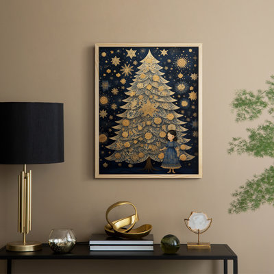 Christmas Holiday Art DCXLIII Framed Print - Solid Wood