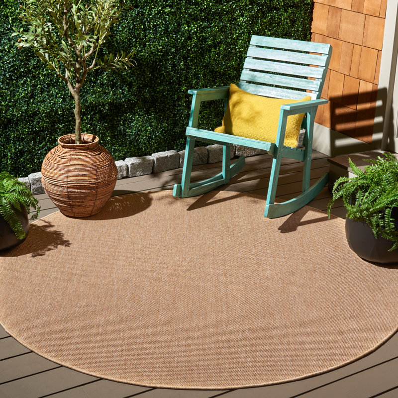 Tapis d'intérieur / extérieur Zyire, Rond 6 pi 7 po