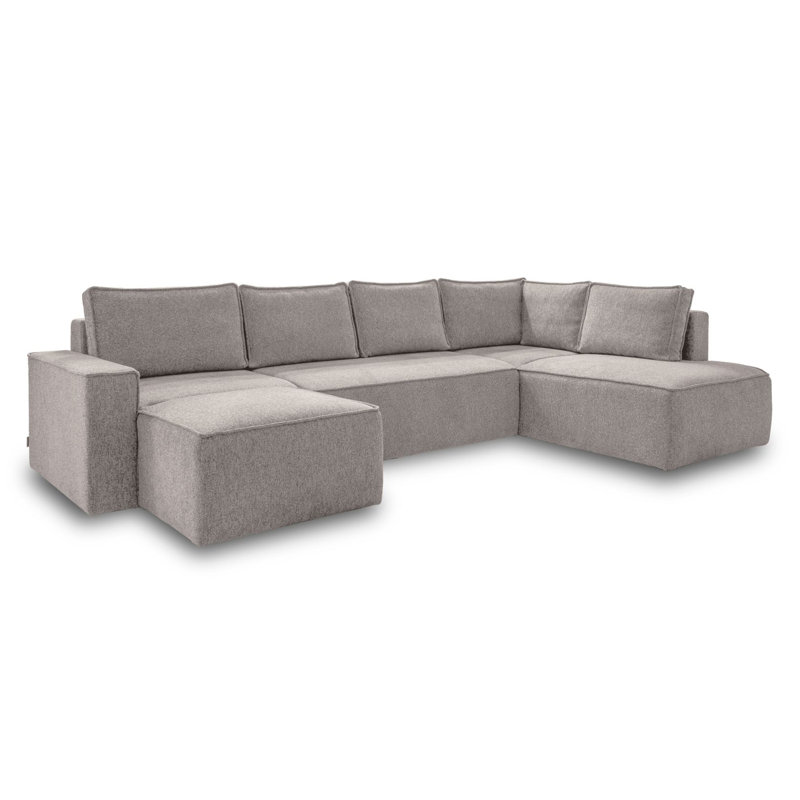 Brave Dave 8 Seater Corner Sofa , Salt/Pepper