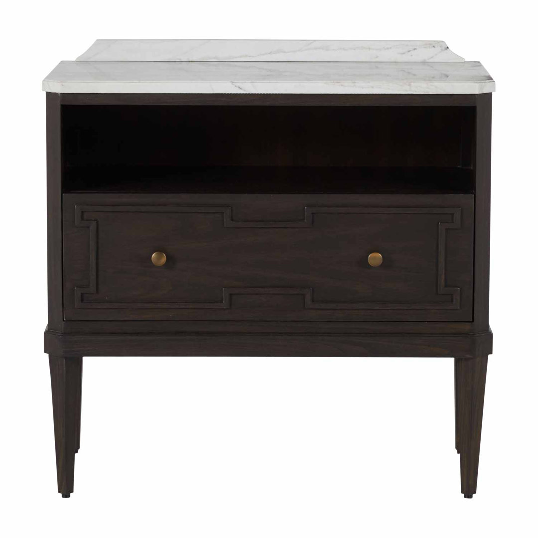 Glenwood 1 - Drawer Solid Wood Nightstand Gabby 
