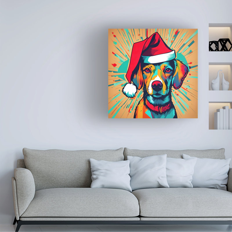 Art sur toile, Santa Triana, H 14 po x l 14 po