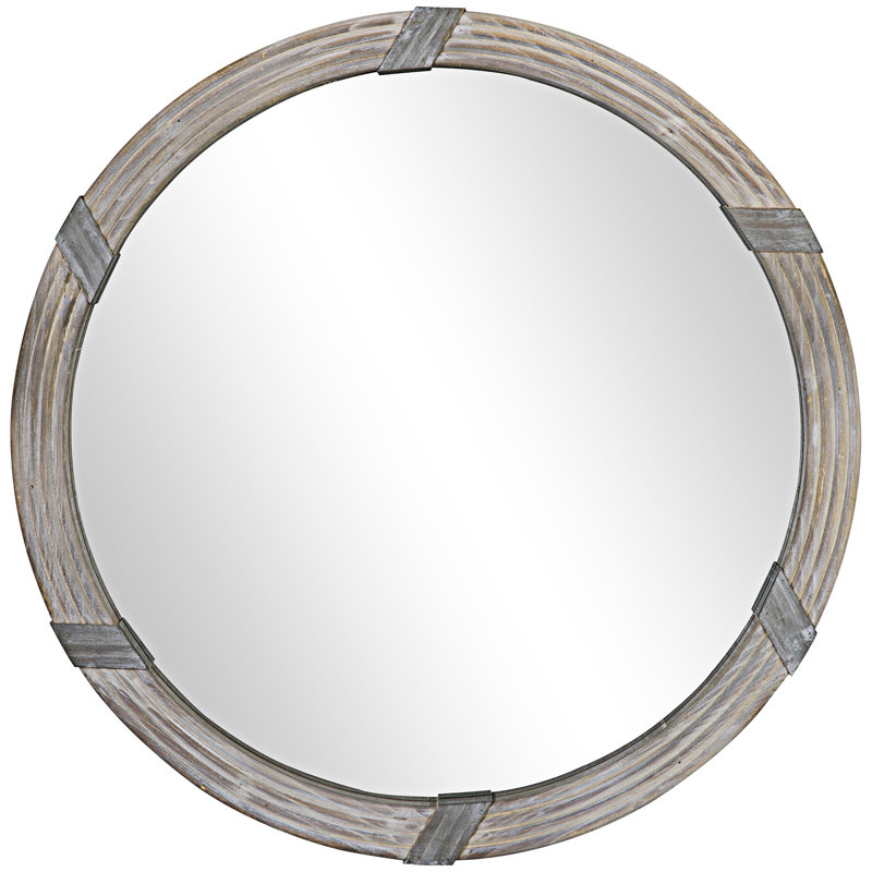 Wood Wall Mirror Round Mirror