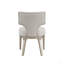 Ensemble de 2 chaises d'appoint au fini lin et champagne