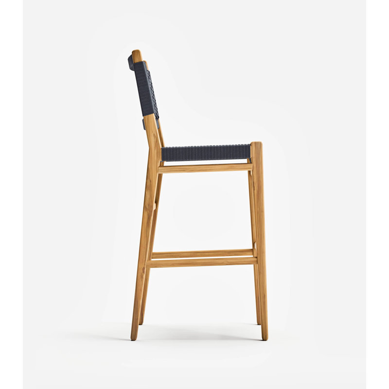 Chontales With Backrest Height, Natural Black, Bar Stool (30" Seat Height)