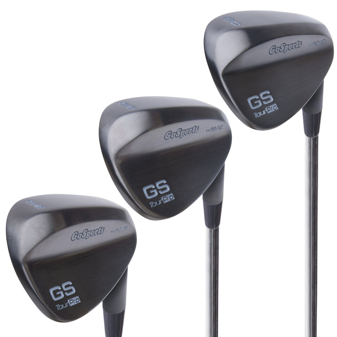 Gosports Tour Pro Golf Wedge Set – Includes 52 Degree Gap Wedge, 56 Degree Sand Wedge And 60 Lob Wedge Degree In Satin Or Black Finish (right Handed) GoSports 