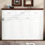 Lit escamotable simple escamotable avec trois tiroirs de rangement internes, blanc