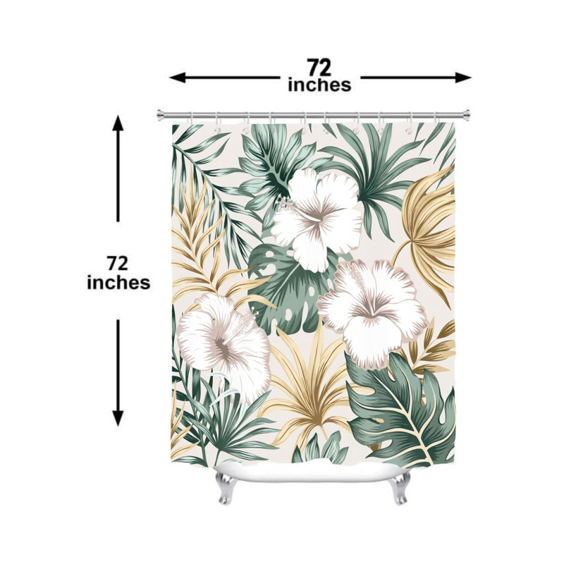 Rideau de douche Tropical