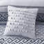 Couette de luxe bleu marine pour lit queen, 7 pièces - Doublure en microfibre douce avec taies d'oreiller, coussins décoratifs et jupe de lit inclus.