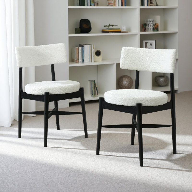 Chaises de salle à manger de style Mid-Century moderne (MP2 / carton), Noir