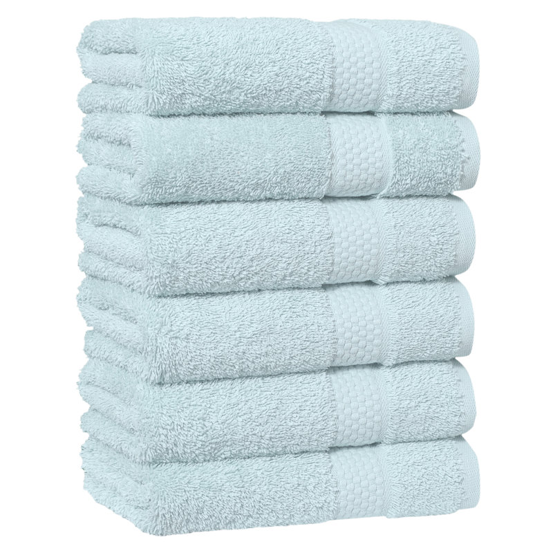 STARLIGHT 100% Turkish Cotton Terry Hand Towels, Blue