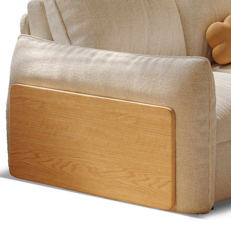 3-in-1 Convertible Sofa Bed with Silent Rollers, Double Cushions, 800 lb Capacity for Small Spaces
