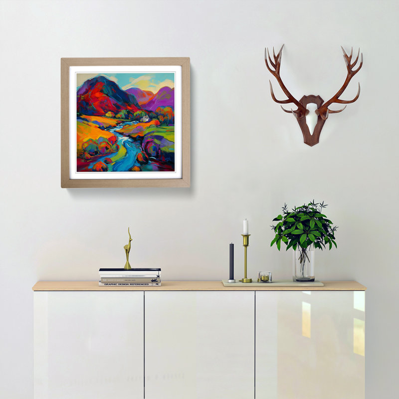 Scotland Fauvism No.1 - Framed Print, Oak