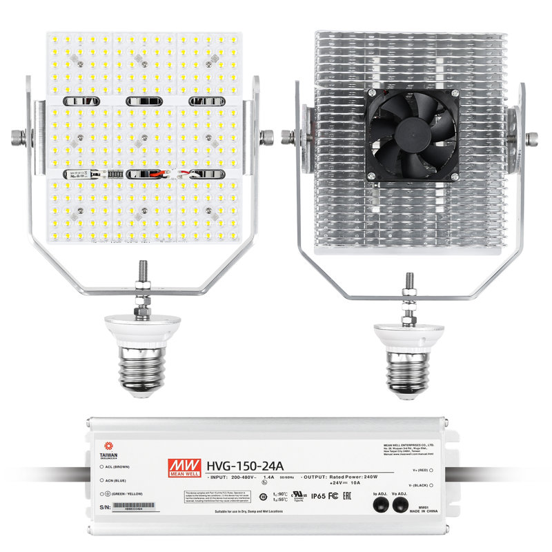 Ensemble d'éclairage encastré 150W 200-480V 150W avec éclairage E39