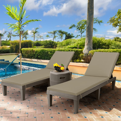 Alizay 74.5'' Long Reclining Single Chaise with Cushions