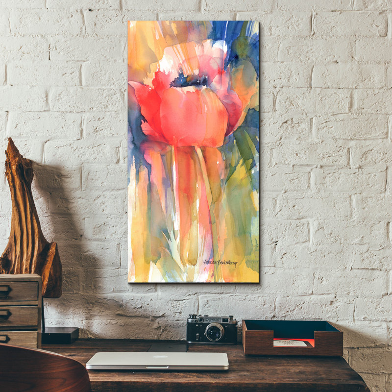 «Posing» par Annelein Beukenkamp, art mural en verre acrylique, H 24 po x l 12 po