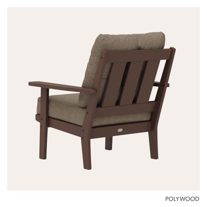 Oxford Deep Seating Chair, Spiced Brown Revolution®, Mahogany