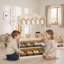 AIYAPLAY Pretend Play Shop Wooden Kids Grocery Store Playset with Play Food