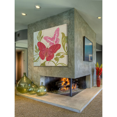 « fuchsia papillon ii » par alan hopfensperger, reproduction d’art sur toile tendue