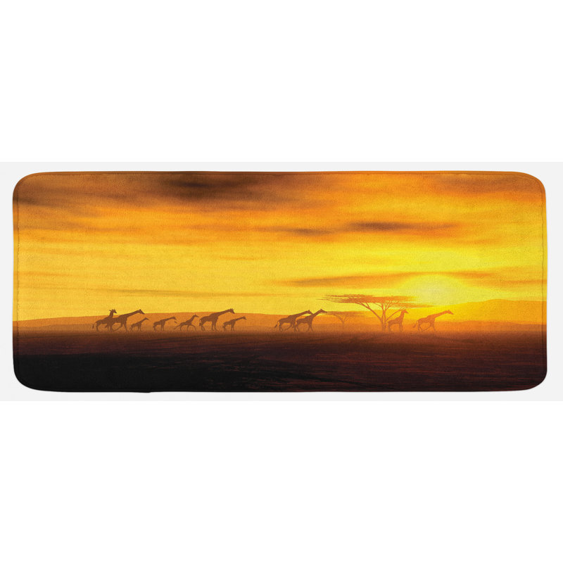 Tapis de cuisine safari
