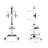 Mount-It Mobile TV Stand for Flat Screen TVs | Height Adjustable Rolling TV Cart for 32 - 70 in.