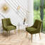 Chaise d'appoint en velours beige Baudel-1563904543