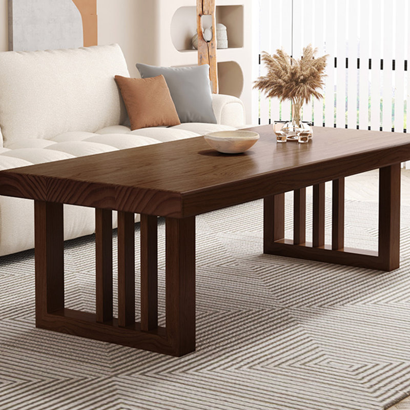 Table de salon moderne et simple rectangulaire, H 22,8 po x l 39,4 po x P 23,6 po
