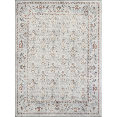 Tapis traditionnel Guljan couleur ivoire