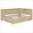 Full Size Solid Pine Wood Daybed with Trundle &amp; Storage Shelves, No Box Spring Needed, Antique White Milk