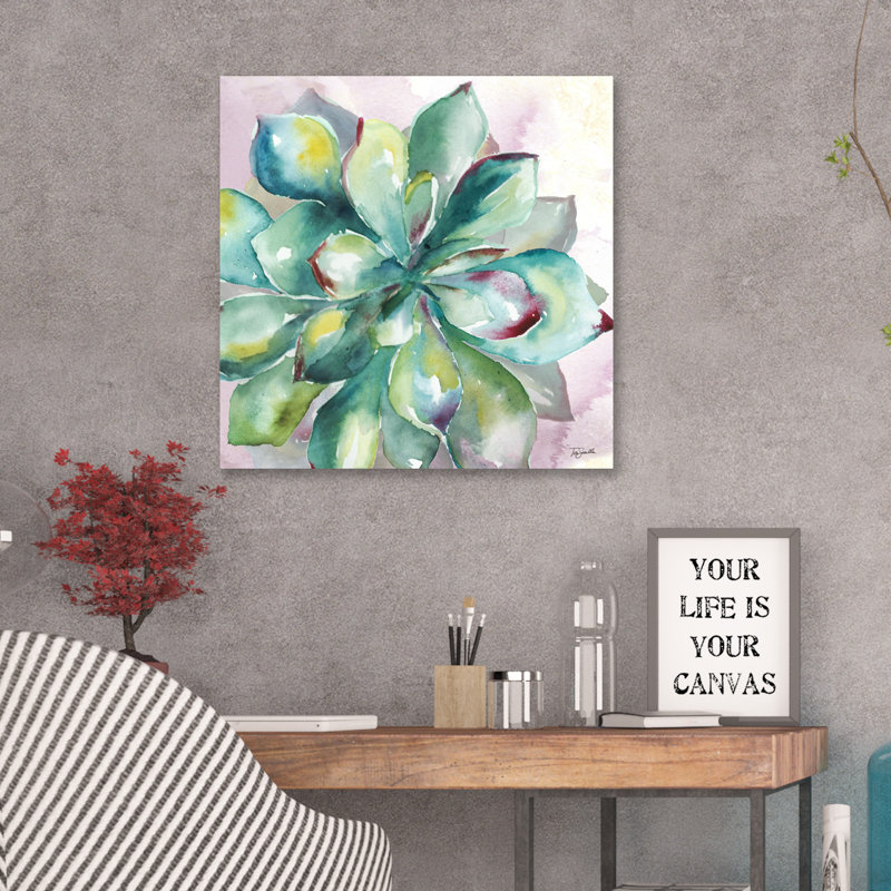 Succulent by Tre Sorelle Studios - Wrapped Canvas Print, 121.92cm H x 121.92cm W