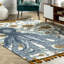 Tapis bleu / orange Thomas Paul-964278081