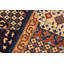 Tapis bleu / brun en laine noué à la main 9 pi 1 po x 11 pi 9 po Maart