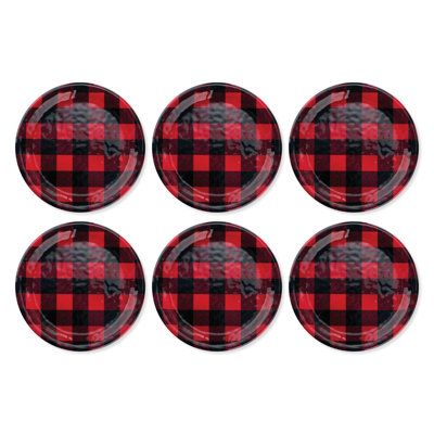 Buffalo Plaid, 9" Melamine Plate S6