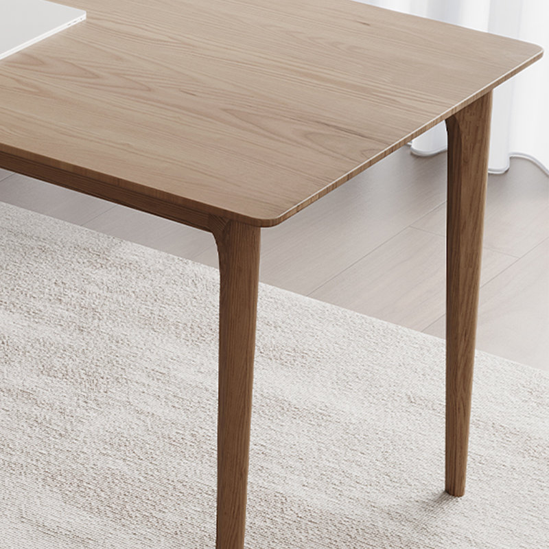 Miona Ash Solid Wood Dining Table, 31.49" W x 62.99" L